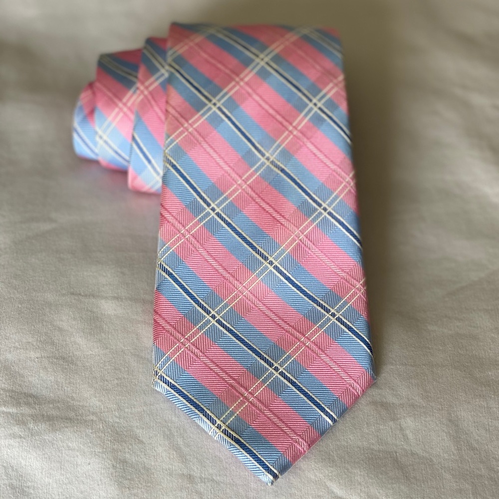 Men’s Nautica Plaid Tie 100% Silk